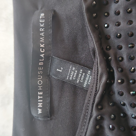 Whitehouse Black Market, Elegant, Formal, Little Black Dress, with Studed Detail - Picture 5 of 11